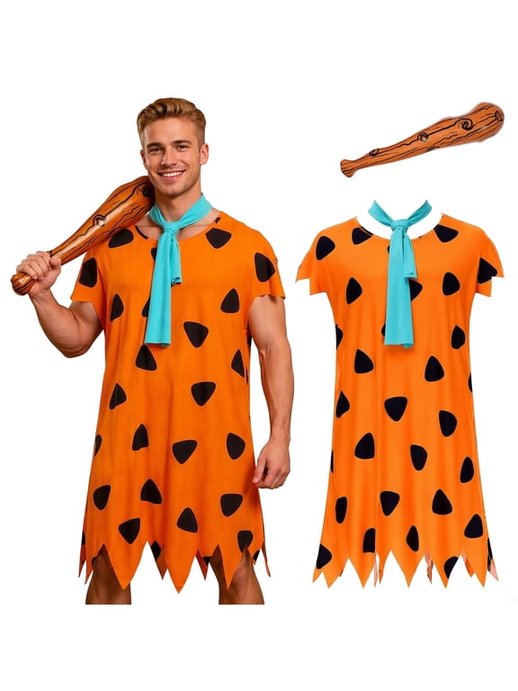 Caveman Costume Adult Halloween Costumes Men's Costume for Adults Caveman Cosplay Outfits Family Cosplay