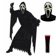 Forfamy Ghost Face Costumes Halloween Ghost Face Costumes Aldult Halloween Horror Film Living Dead Fancy Dress Outfit
