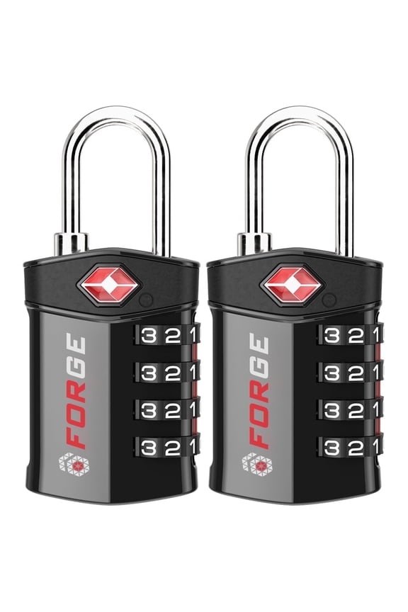 Combination Locks, 2 Pack Black Luggage Locks.