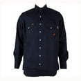 thumbnail image 1 of Forge Workwear Men's Fr Solid Long Sleeve Snap Work Shirt Navy XX-, 1 of 4