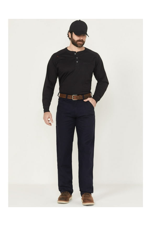Men's Fr Relaxed Bootcut Canvas Pants Navy 42W x 30L