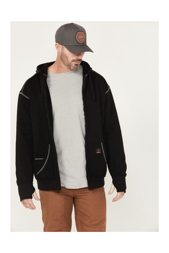 Men's Men'S Fr Zip Hooded Sweatshirt - MFRFPTH001-BLK