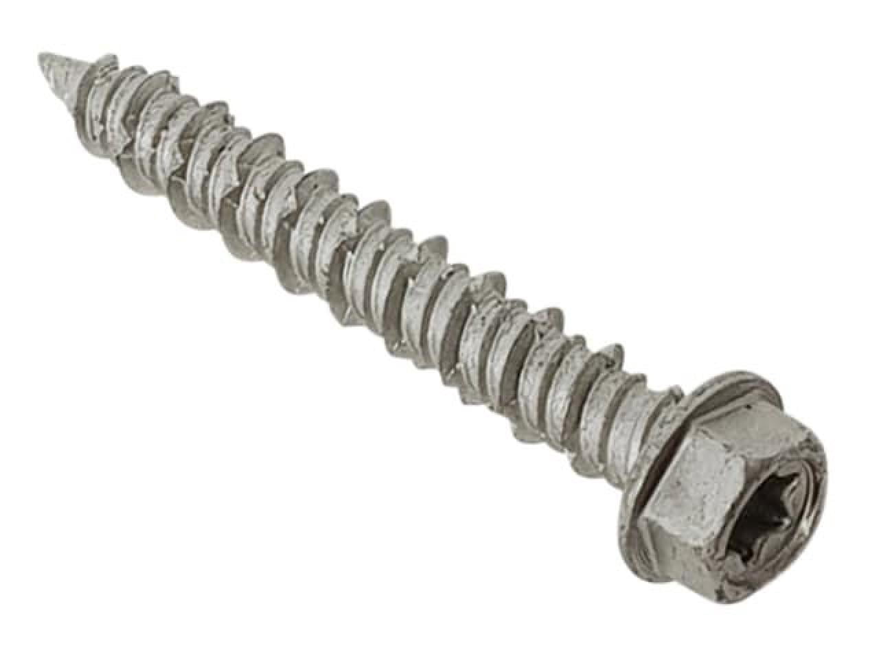 ForgeFix - TechFast Masonry Screw TORX® Compatible Hex 6.3 x 45mm (Box 100)