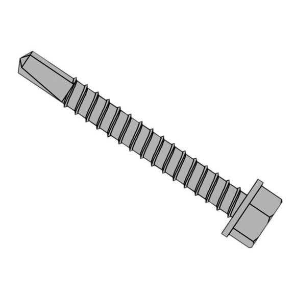ForgeFix - TechFast Roofing Sheet to Steel Hex Screw No.3 Tip 5.5 x 32mm Box 100