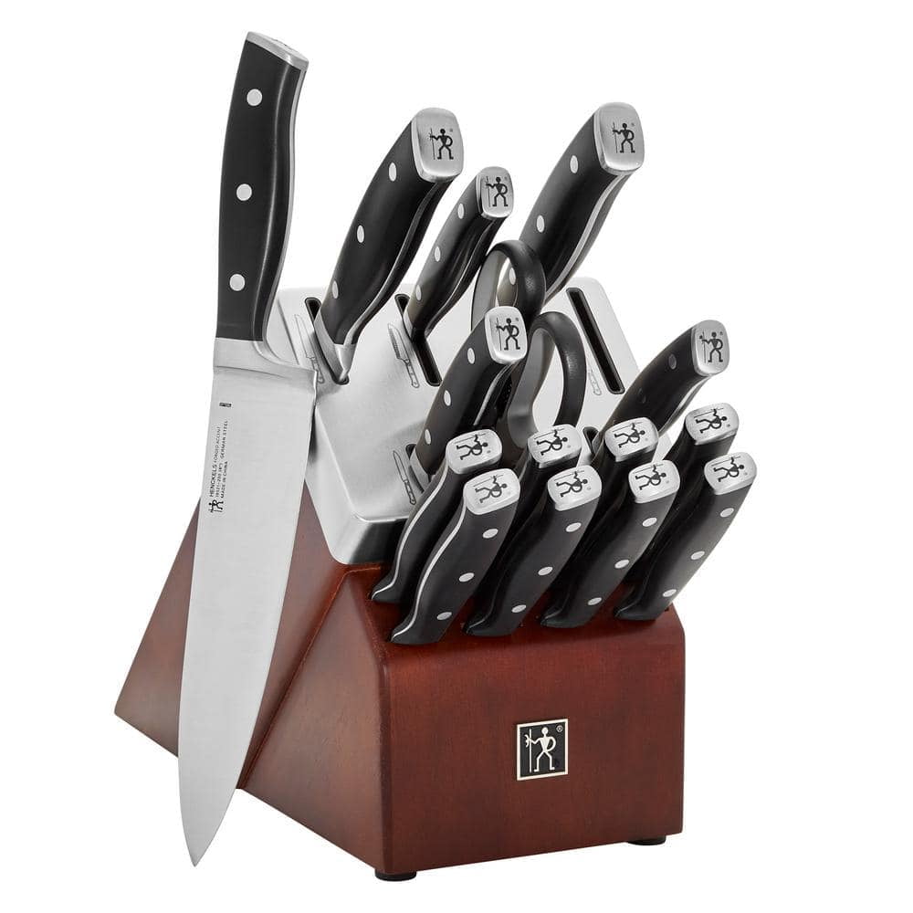 Forged Accent Stainless Steel 16-Piece Self-Sharpening Knife Block Set ...