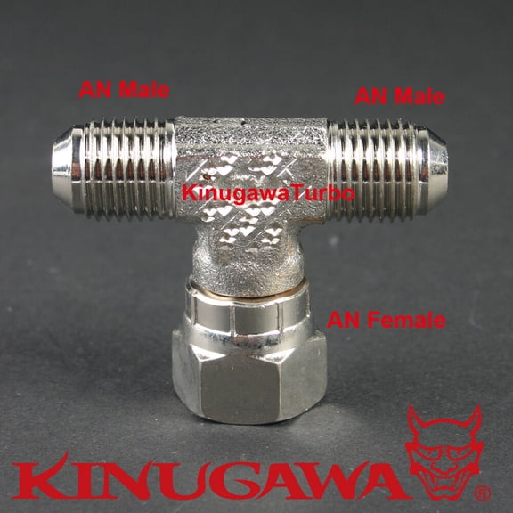 Forged Adapter Fitting Steel Swivel Tee 4AN Male - 4AN Female - 4AN Male C20-4