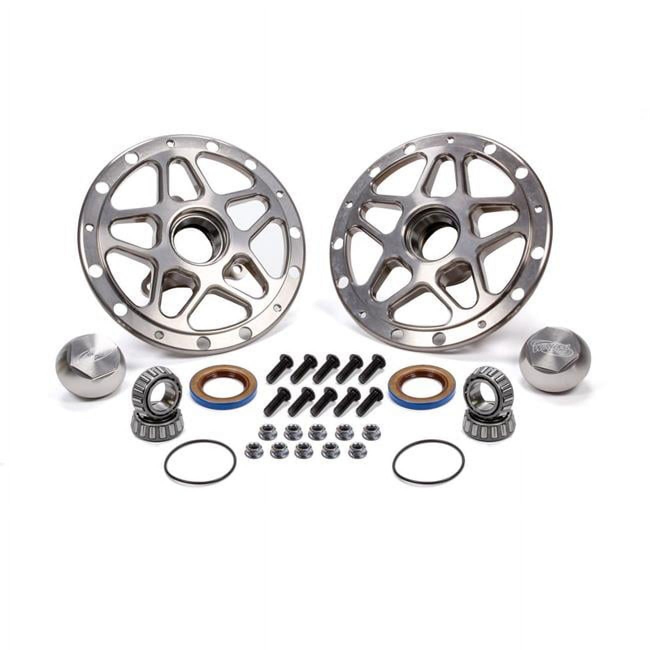 Aluminum Direct Mount Front Hub Kit, Silver