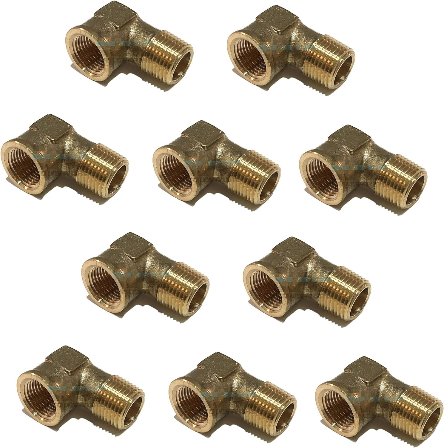 Brass 90 Degree Street Elbow 1/2" Male NPT X 1/2" Female NPT Fuel / AIR/ Water / Oil/ Gas