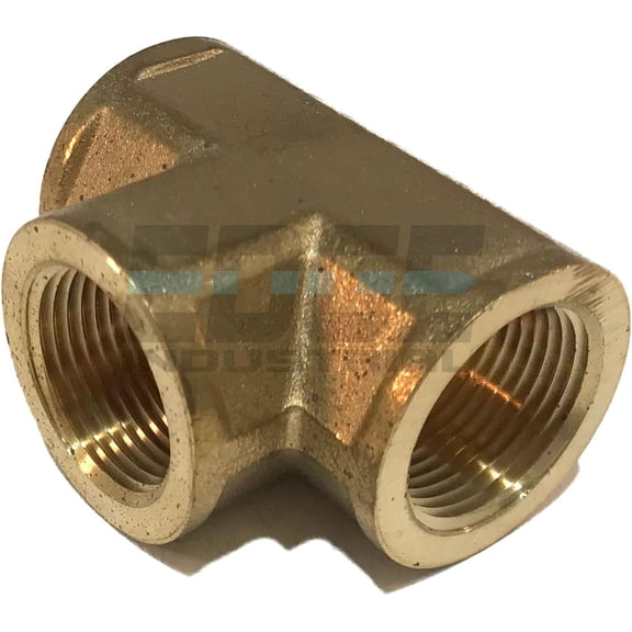 Forged Brass TEE 3/4" Female NPT FNPT Fuel/AIR/Water/Oil/Gas