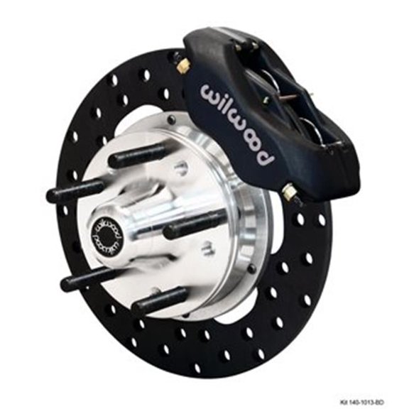 Forged Dynalite Front Drag Brake Kit - Black Anodize Caliper