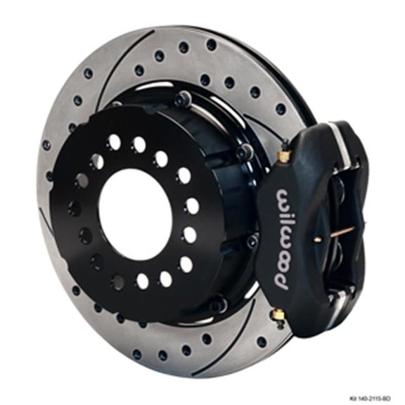 Forged Dynalite Pro Series Rear Brake Kit - Black Anodize