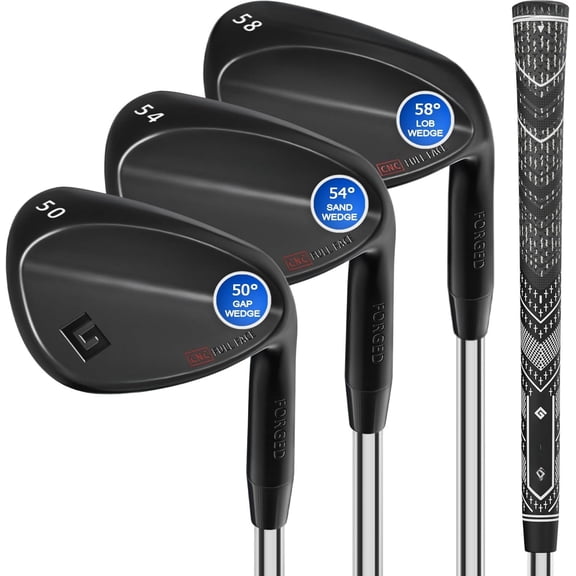 Forged Golf Wedges 50/52/54/56/58/60/69  Single or Sets for Men, Right Hand  Full  Gap Wedge Sand Wedge Lob Wedge Golf Club,  Golf Gifts - CNC Milled  for  Spin
