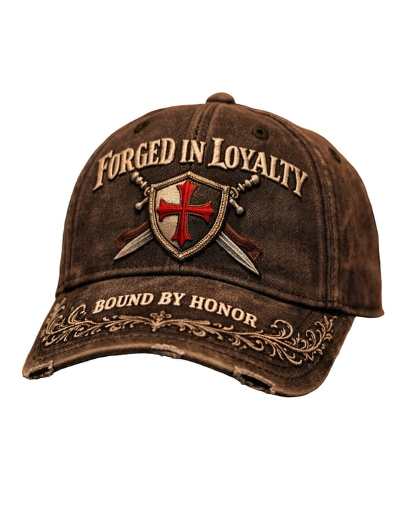 Forged In Loyalty Remembrance Cap, Keep Their Memory Alive, Freedom Hat, Adjustable Trucker Hat Vintage Baseball Cap Brown