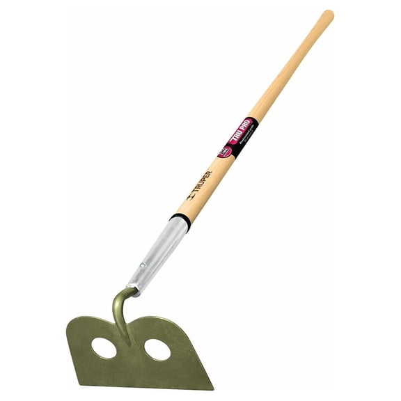 Forged Mortar Hoe, 10-Inch Head, Handle, 60-Inch