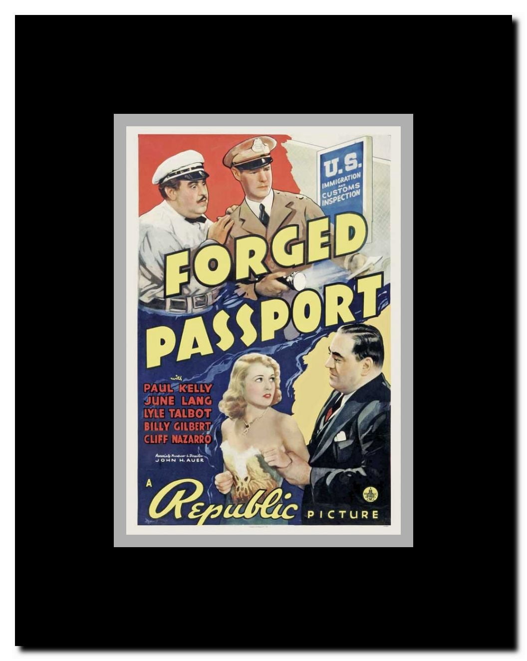 Forged Passport Framed Movie Poster