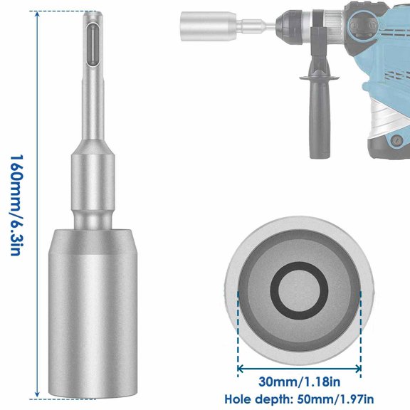 Forged Steel SDS-Plus Ground Rod Driver for Heavy-Duty Installations in Harsh Conditions