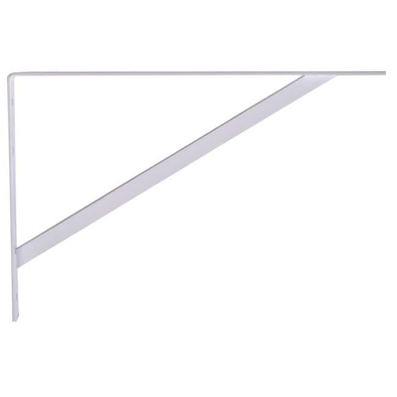 Forged Steel Shelf Bracket Strong, White - 12 in. - Pack of 6