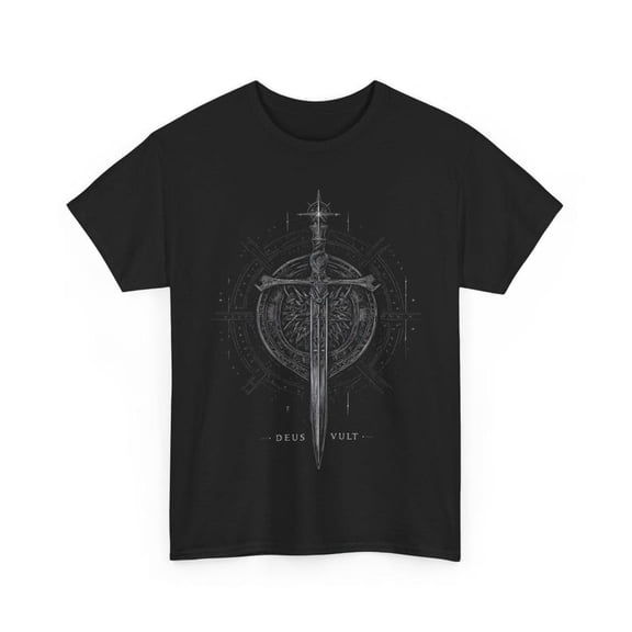 Forged Steel Sword Tee – Retro Knight-Inspired Print
