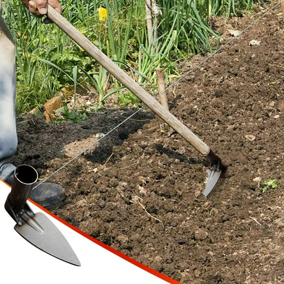 Forged Steel Weeding Hoe for Gardening Vegetables Flowers - 1 Pack