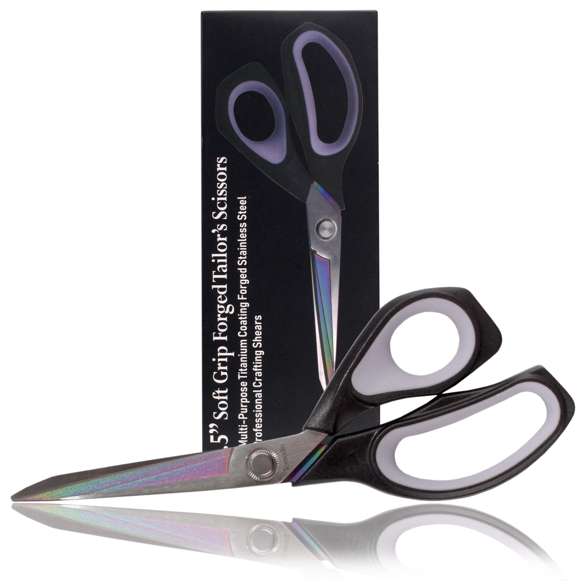 JubileeYarn Forged Titanium Fabric Shears - 8.5" Black w/Grey - 10 Scissors