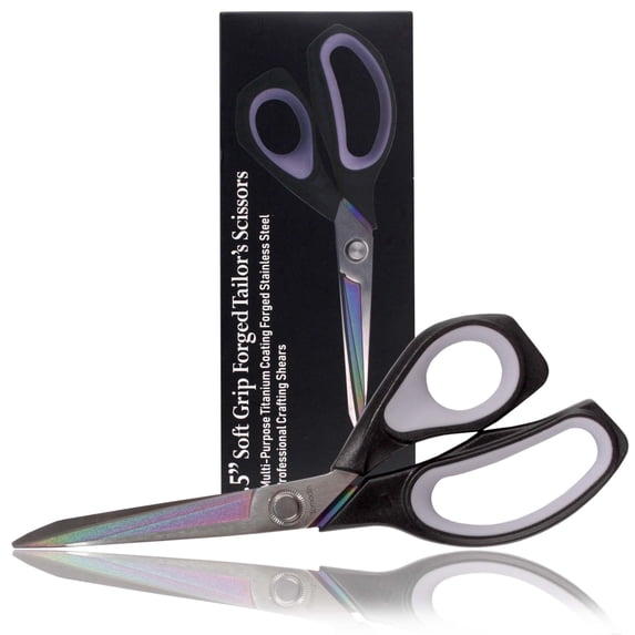 JubileeYarn Forged Titanium Fabric Shears - 9.5" Black w/Grey - 10 Scissors