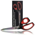 thumbnail image 1 of JubileeYarn Forged Titanium Fabric Shears - 9.5" Black w/Red - 3 Scissors, 1 of 5