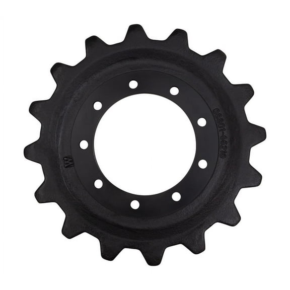Forged Track Sprocket for Mustang 180917, Takeuchi 08801-66210, Gehl 180917 Compact Track Loader 16 Teeth 9 Bolt Holes Undercarriage, TL8, CTL60