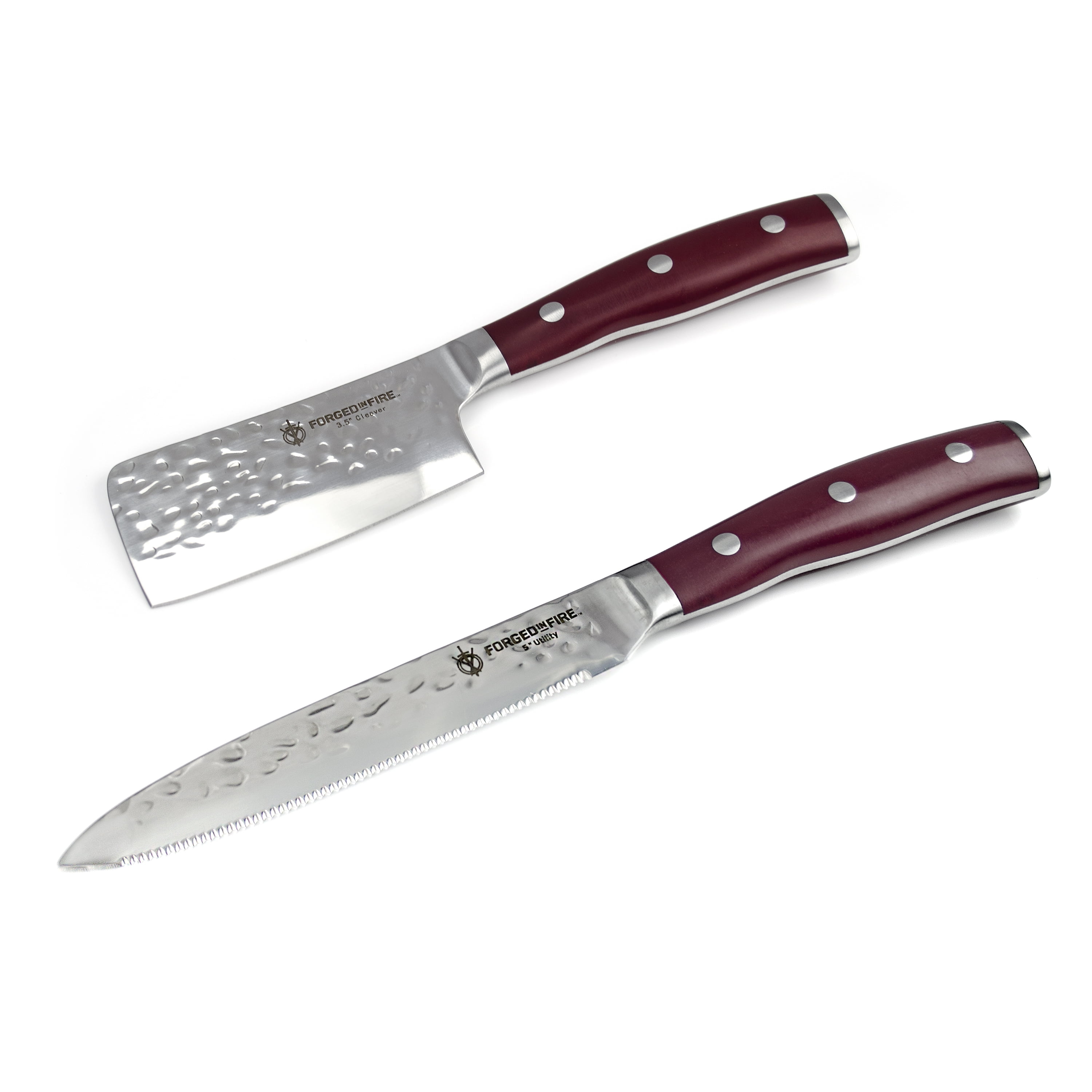 Forged in Fire, 2 Piece Utility Knife Set, As Seen On TV