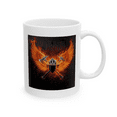 thumbnail image 1 of Forged in Flame Firefighter Coffee Mug – Storm Response Series – 11 oz Ceramic Cup with Fire Helmet & Axe Wing Design, 1 of 5