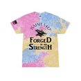 thumbnail image 1 of Forged in His Strength Isaiah 54:17 Jesus Mens Christian Short Sleeve T-Shirt Graphic-Sherbet-xxxl, 1 of 1