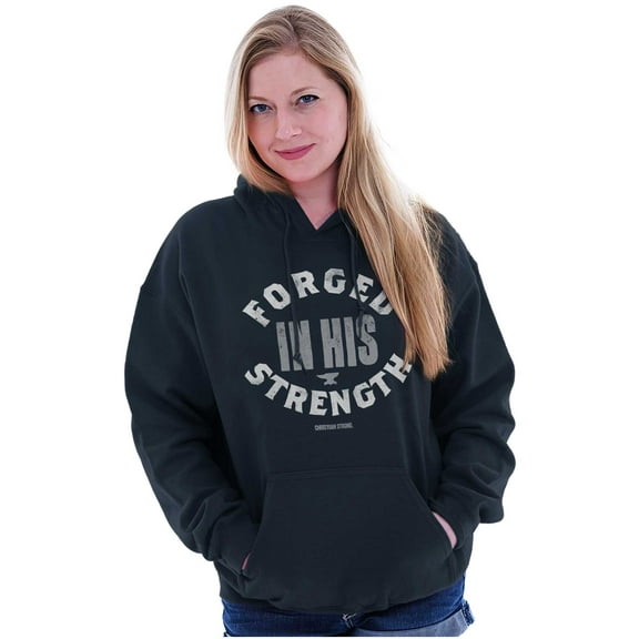 Forged in His Strength Jesus Follower Hoodie Sweatshirt Women Men Brisco Brands S