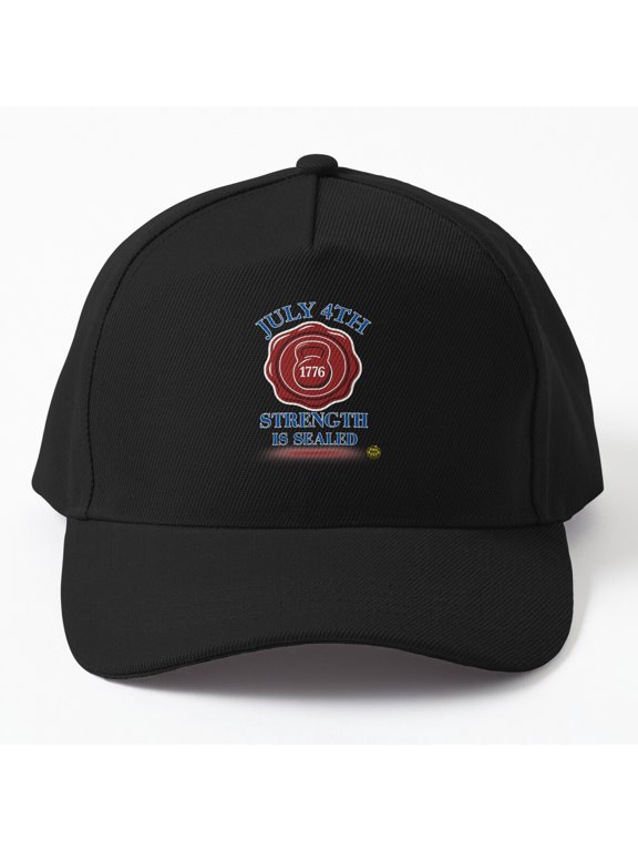 Forged in Truth Baseball Hat, July Fourth Strength and Fitness Statement Design, Classic Cap