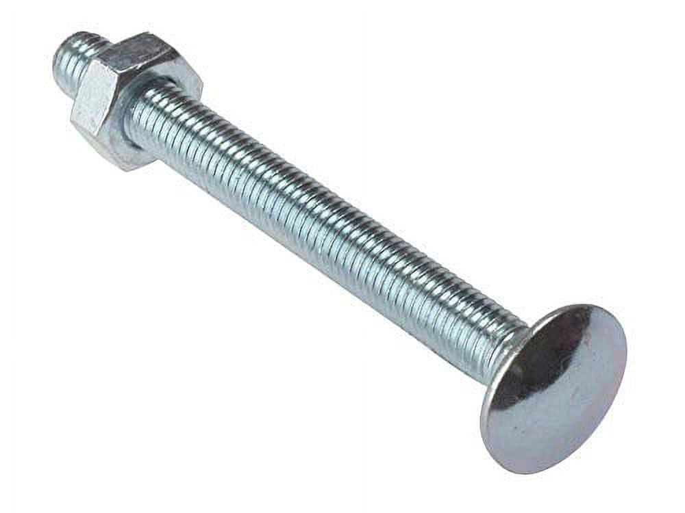 Forgefix Carriage Bolt & Nut ZP M6 x 75 Bag 10