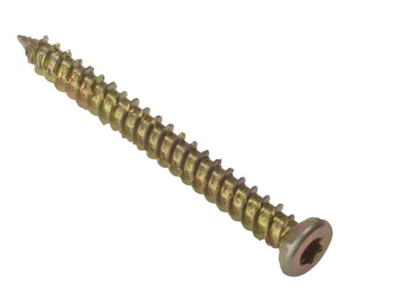 Forgefix - Concrete Frame Screw TORX® Compatible High-Low Thread ZYP 7.5 x 132mm Bag 10