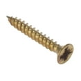 thumbnail image 1 of Forgefix - General Purpose Pozi Compatible Screw CSK TT Electro Brass 3/4in x 4 Box 200, 1 of 1