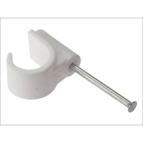 Forgefix - Pipe Clip with Masonry Nail 22mm Box 100