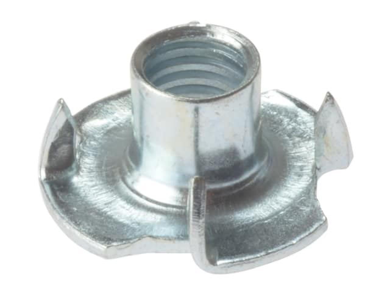 Forgefix - Pronged T Nuts ZP M6 Bag 10