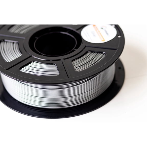 Forgely Performance PLA 3D Printer Filament, 1.75mm, 1kg Spool, Silver, Made in USA