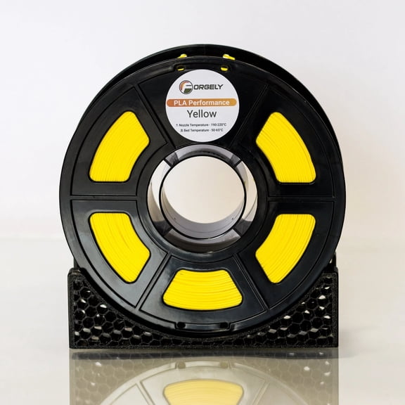 Forgely Performance PLA 3D Printer Filament, 1.75mm, 1kg Spool, Yellow, Made in USA