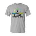 thumbnail image 1 of Forget Lab Safety I Want Superpowers Funny Adult DT T-Shirt Tee, 1 of 2
