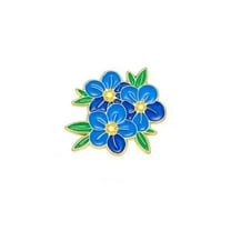 Forget Me Not Blue Flower Enamel Pin Flower Brooch Gifts Badge Nature Jewelry Accessory