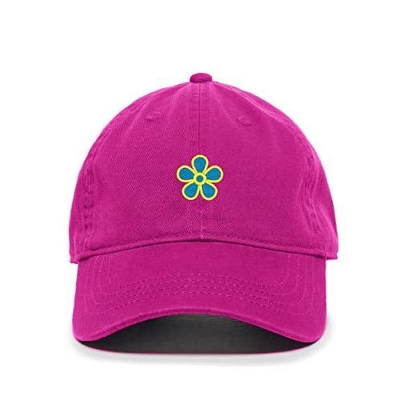 Forget Me Not Masonic Flower Baseball Cap Embroidered Cotton Adjustable Dad Hat