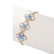 Forget-Me-Not Pressed Wildflower Bracelet Handmade Pressed Flower Bracelet Real Wildflowers Bracelet Personalized Handmade Jewelry, Gifts for Valentines Day, Birthday, Mothers Day, Christmas