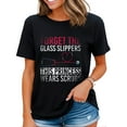 thumbnail image 1 of Forget The Glass Slippers This Princess Wears Scrubs Fun Nurse T-shirt Nurse Inspirational Quotes Shirt Black 4X-Large, 1 of 4