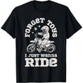 thumbnail image 1 of Forget Toys I Just Wanna Ride Dirt Bike Rider Boys Motocross Softstyle Unisex T-Shirt,Black Color,Size YXL, 1 of 5