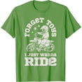 thumbnail image 1 of Forget Toys I Just Wanna Ride Dirt Bike Rider Boys Motocross Softstyle Unisex T-Shirt,Lime Color,Size 3XL, 1 of 5