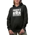 thumbnail image 1 of Forget Your Opponents, Always Play Against Par Quote with Balls, Golf Player, Golfing or Golfer Themed Merch Gift, Black Hooded Sweatshirt or Hoodie, Small, 1 of 5