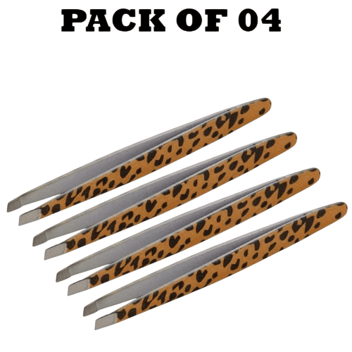 Forgica Professional Stainless Steel Panther Tweezers Pack of 04