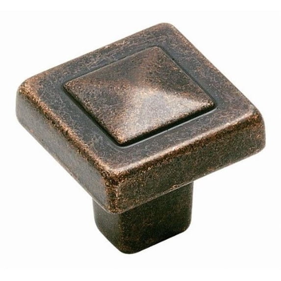 Forgings Square Knob - Rustic Bronze