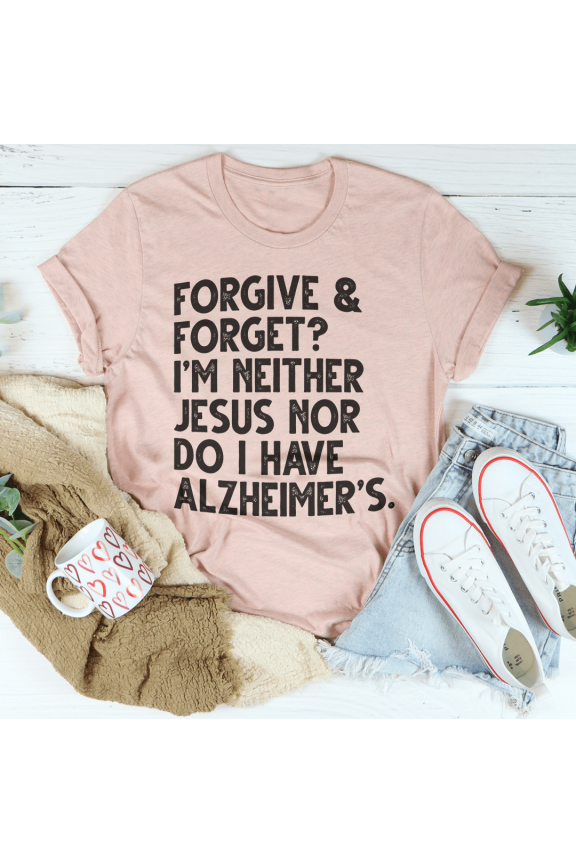 Forgive Forget Tee Athletic Heather S Peachy Sunday T-Shirt